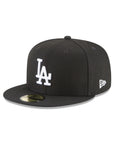 Los Angeles Dodgers MLB Basic Black On White 59Fifty Fitted Hat