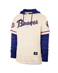 Atlanta Braves Cooperstown Cream Trifecta '47 Brand Shortstop Pullover Hood