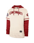 Cincinnati Reds Cooperstown Cream Trifecta '47 Brand Shortstop Pullover Hood