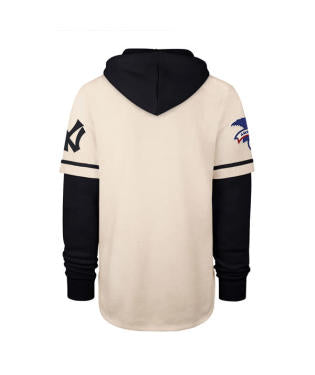 New York Yankees Cooperstown Cream Trifecta '47 Brand Shortstop Pullover Hood