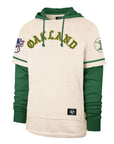 Oakland Athletics Cooperstown Cream Trifecta '47 Brand Shortstop Pullover Hood
