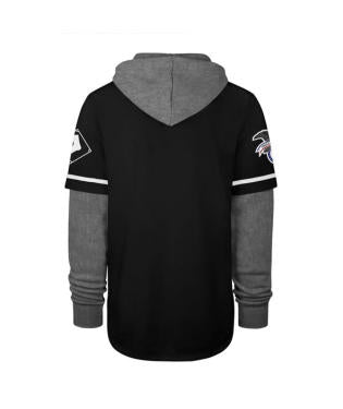 Chicago White Sox Jet Black Trifecta '47 Brand Shortstop Pullover Hood