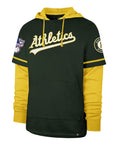 Oakland Athletics Cooperstown Trifecta '47 Brand Shortstop Dark Green Pullover Hood