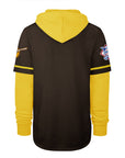San Diego Padres Cooperstown Trifecta '47 Brand Shortstop Brown Pullover Hood
