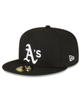 Oakland Athletics Black White 1989 World Series Side Patch 59Fifty Fitted
