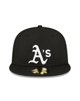 Oakland Athletics Black White 1989 World Series Side Patch 59Fifty Fitted