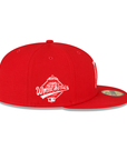 Florida Marlins Scarlet Red White 1997 WS Side Patch 59Fifty Fitted