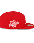 Oakland Athletics Scarlet Red White 1989 WS Side Patch 59Fifty Fitted