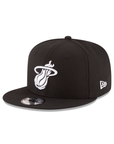 Miami Heat Black on White NBA 9Fifty Snapback