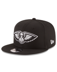 New Orleans Pelicans Black on White NBA 9Fifty Snapback