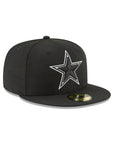 Dallas Cowboys Black On White 59Fifty Fitted