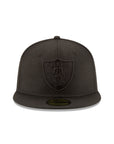 New Era Las Vegas Raiders Black on Black 59Fifty Fitted Hat