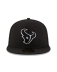 Houston Texans NFL Black on White 59Fifty Fitted