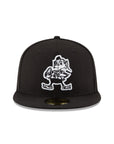 Cleveland Browns NFL Black on White 59Fifty Fitted