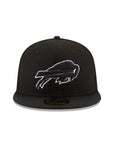 Buffalo Bills Black on White 59Fifty Fitted