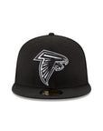 Atlanta Falcons Black on White 59Fifty Fitted