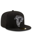 Atlanta Falcons Black on White 59Fifty Fitted