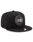 Detroit Pistons Black on White NBA 9Fifty Snapback