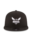 Charlotte Hornets Black on White NBA 9Fifty Snapback