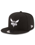Charlotte Hornets Black on White NBA 9Fifty Snapback