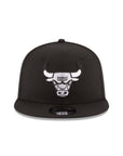 Chicago Bulls NBA Black On White 9Fifty Snapback
