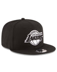 Los Angeles Lakers 9Fifty Black on White Snapback