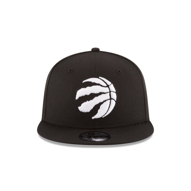 Toronto Raptors Black on White NBA 9Fifty Snapback