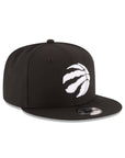 Toronto Raptors Black on White NBA 9Fifty Snapback