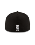 Los Angeles Lakers NBA Black on White 59Fifty Fitted Hat