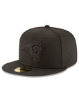 Los Angeles Rams Black on Black NFL 59Fifty Fitted