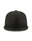 Arizona Diamondbacks MLB Basic Black on Black 59Fifty Fitted Hat