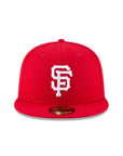 San Francisco Giants Scarlet Red on White 59Fifty Fitted Cap