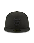 San Francisco Giants MLB Basic Black on Black 59Fifty Fitted Hat