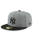 New York Yankees Storm Gray Black MLB 59Fifty Fitted