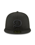 Los Angeles Dodgers D MLB Basic Black on Black 59Fifty Fitted Hat