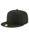 Colorado Rockies Black on Black 59Fifty Fitted