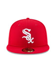 Chicago White Sox Mlb Basic Scarlet Red on White 59Fifty Fitted