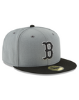 Boston Red Sox Storm Gray Black MLB 59Fifty Fitted