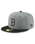 Boston Red Sox Storm Gray Black MLB 59Fifty Fitted