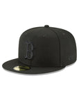 Boston Red Sox Black on Black MLB 59Fifty Fitted Cap
