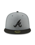 Atlanta Braves Storm Gray Black MLB 59Fifty Fitted