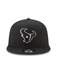 Houston Texans Black on White NFL 9Fifty Snapback