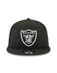Las Vegas Raiders Black on White NFL 9Fifty Snapback