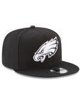 Philadelphia Eagles Black on White NFL 9Fifty Snapback