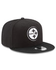 Pittsburgh Steelers Black on White NFL 9Fifty Snapback