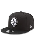 Pittsburgh Steelers Black on White NFL 9Fifty Snapback