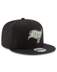 Tampa Bay Buccaneers Black on White NFL 9Fifty Snapback