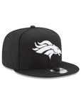 Denver Broncos Black on White NFL 9Fifty Snapback