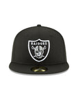 Las Vegas Raiders Black 59Fifty Fitted Hat
