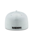 Las Vegas Raiders Snow Grey 59Fifty Fitted Hat